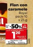 Oferta de Flan Royal por 2,4€ en Dia Market