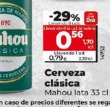 Oferta de Cerveza Mahou por 0,79€ en Dia Market