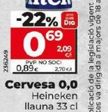 Oferta de Cerveza sin alcohol Heineken por 0,89€ en Dia Market
