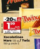 Oferta de Chocolatinas Twix por 2,49€ en Dia Market