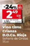 Oferta de Vino crianza por 3,3€ en Maxi Dia