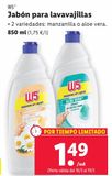 Oferta de Detergente lavavajillas W5 por 1,49€ en Lidl