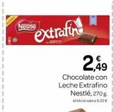 Oferta de Chocolate con leche Nestlé en Supermercados El Jamón
