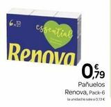 Oferta de Pañuelos de papel Renova en Supermercados El Jamón