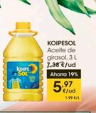 Oferta de Aceite de girasol koipesol por 5,97€ en Eroski