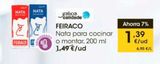 Oferta de Nata para cocinar Feiraco por 1,39€ en Eroski