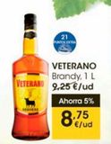Oferta de Brandy Veterano por 8,75€ en Eroski