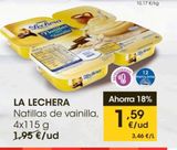 Oferta de Natillas de vainilla La Lechera por 1,59€ en Eroski