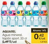 Oferta de Agua Aquarel por 0,42€ en Eroski