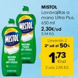 Oferta de Detergente lavavajillas Mistol por 2,3€ en Autoservicios Familia