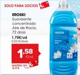 Oferta de Suavizante eroski por 1,75€ en Autoservicios Familia