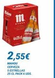 Oferta de Cerveza Mahou en Dialsur Cash & Carry