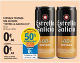 Oferta de Cerveza sin alcohol Estrella Galicia por 0,86€ en E.Leclerc