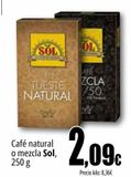 Oferta de CAFE NATURAL O MEZCLA SOL por 2,09€ en Unide Supermercados