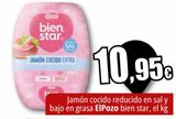 Oferta de JAMON COCIDO REDUCIDO EN SAL Y BAJO EN GRASA EL POZO BIEN STAR por 10,95€ en Unide Supermercados