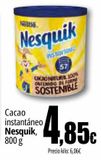 Oferta de Cacao instantáneo Nesquik por 4,85€ en Unide Market
