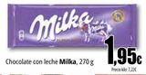 Oferta de Chocolate con leche Milka por 1,95€ en Unide Market