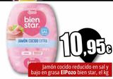 Oferta de Jamón cocido reducido en sal y bajo en grasa El Pozo bien star por 10,95€ en Unide Market