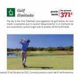 Oferta de Golf Sky por 371€ en Soltour