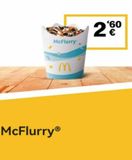 Oferta de McFlurry  m  McFlurryⓇ  '60 €   en McDonald's