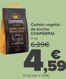 Oferta de Carbón vegetal de encina CHAPARRAL  por 4,59€ en Carrefour