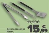 Oferta de Set 3 accesorios HYBA  por 15,99€ en Carrefour