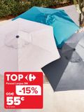 Oferta de Parasol Largoa 3M por 55€ en Carrefour