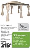 Oferta de Velador 3x4 Dune por 219€ en Carrefour