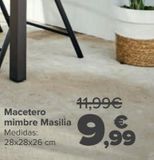 Oferta de Macetero mimbre Masilia por 9,99€ en Carrefour