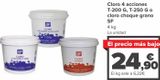 Oferta de Cloro 4 acciones T-200 G, T-250 G o cloro choque grano SF  por 24,9€ en Carrefour