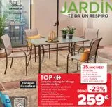 Oferta de Conjunto rectangular Málaga con sillones fijos  por 259€ en Carrefour