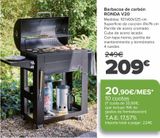 Oferta de Barbacoa de carbón RONDA V20  por 209€ en Carrefour
