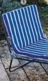 Oferta de Cama Camp rayas azul blanco  por 85€ en Carrefour