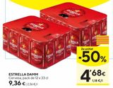 Oferta de Cerveza Estrella Damm por 9,36€ en Caprabo