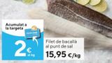 Oferta de Filetes de bacalao por 15,95€ en Caprabo
