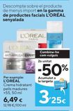 Oferta de Crema hidratante facial L'Oréal por 6,49€ en Caprabo