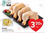 Oferta de Cuartos de pollo eroski por 3,2€ en Caprabo