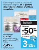 Oferta de Crema hidratante facial L'Oréal por 6,49€ en Caprabo