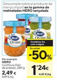 Oferta de Mermelada de melocotón Hero por 2,49€ en Caprabo