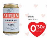 Oferta de Cerveza Aurum por 0,3€ en Caprabo