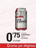 Oferta de Cerveza Budweiser en SPAR Fragadis