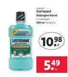 Oferta de Enjuague bucal Listerine por 5,49€ en Lidl