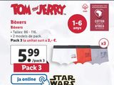 Oferta de Boxer Tom & Jerry por 5,99€ en Lidl