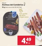 Oferta de Anchoas del Cantábrico Deluxe por 4,49€ en Lidl
