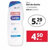 Oferta de Gel de baño Sanex por 4,5€ en Lidl