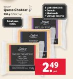 Oferta de Queso cheddar Deluxe por 2,49€ en Lidl