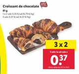 Oferta de Croissants de chocolate por 0,55€ en Lidl