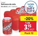 Oferta de Refresco de cola Freeway por 3,15€ en Lidl