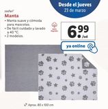 Oferta de Manta Zoofari por 6,99€ en Lidl