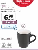 Oferta de Tazas ernesto por 6,99€ en Lidl